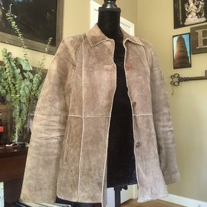 Real leather suede jacket